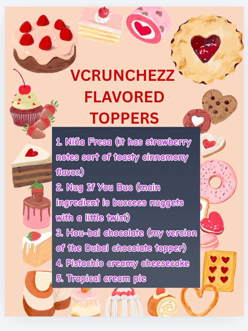 Vcrunchezz REMIX flavored toppers!